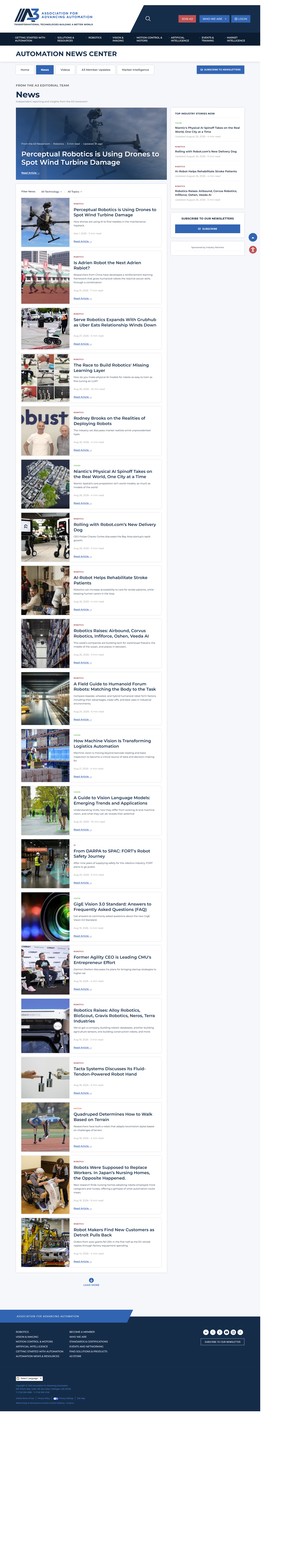 Automation News Center news index