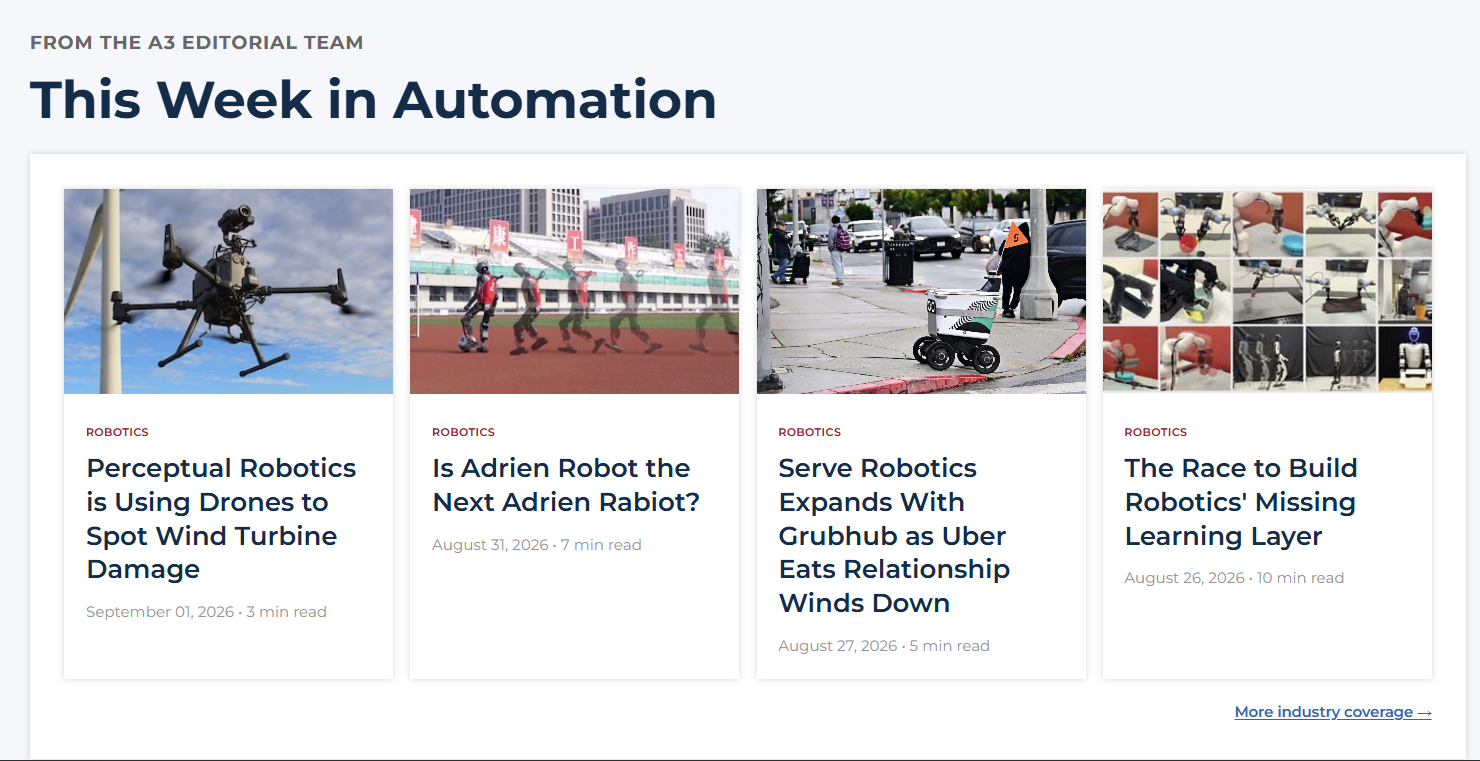 This Week in Automation editorial module