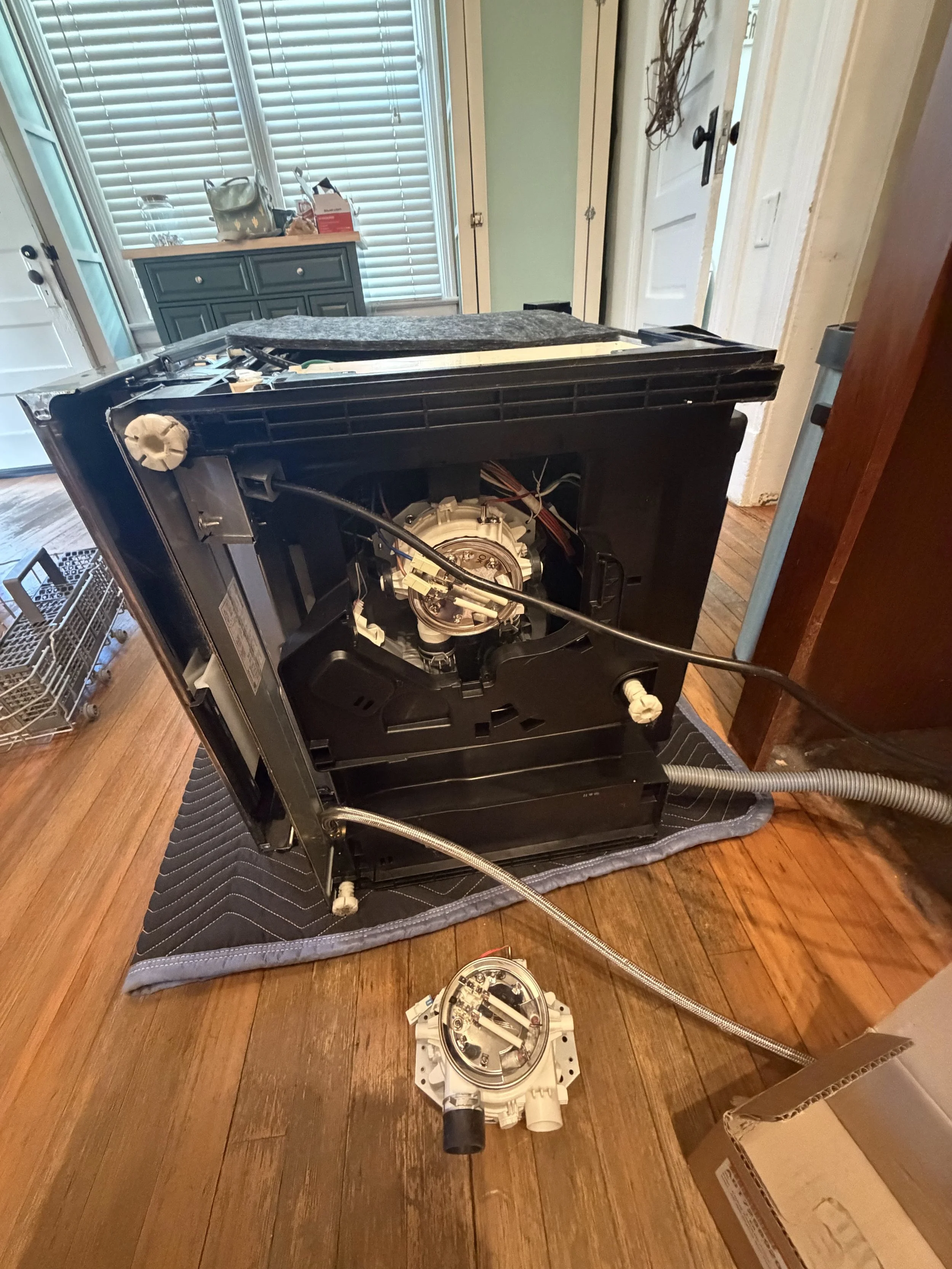 Oven interior during an appliance repair in Liberty Lake
