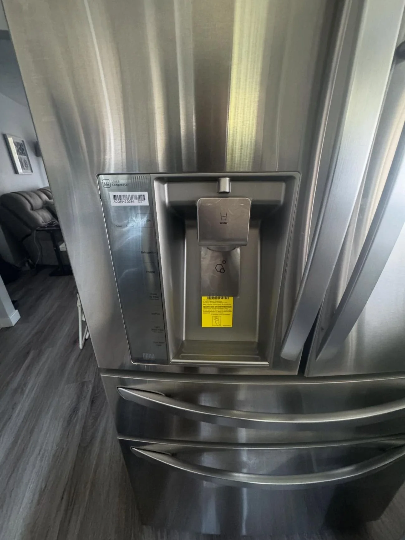 French-door refrigerator during a Spokane ice maker repair by SD Appliance