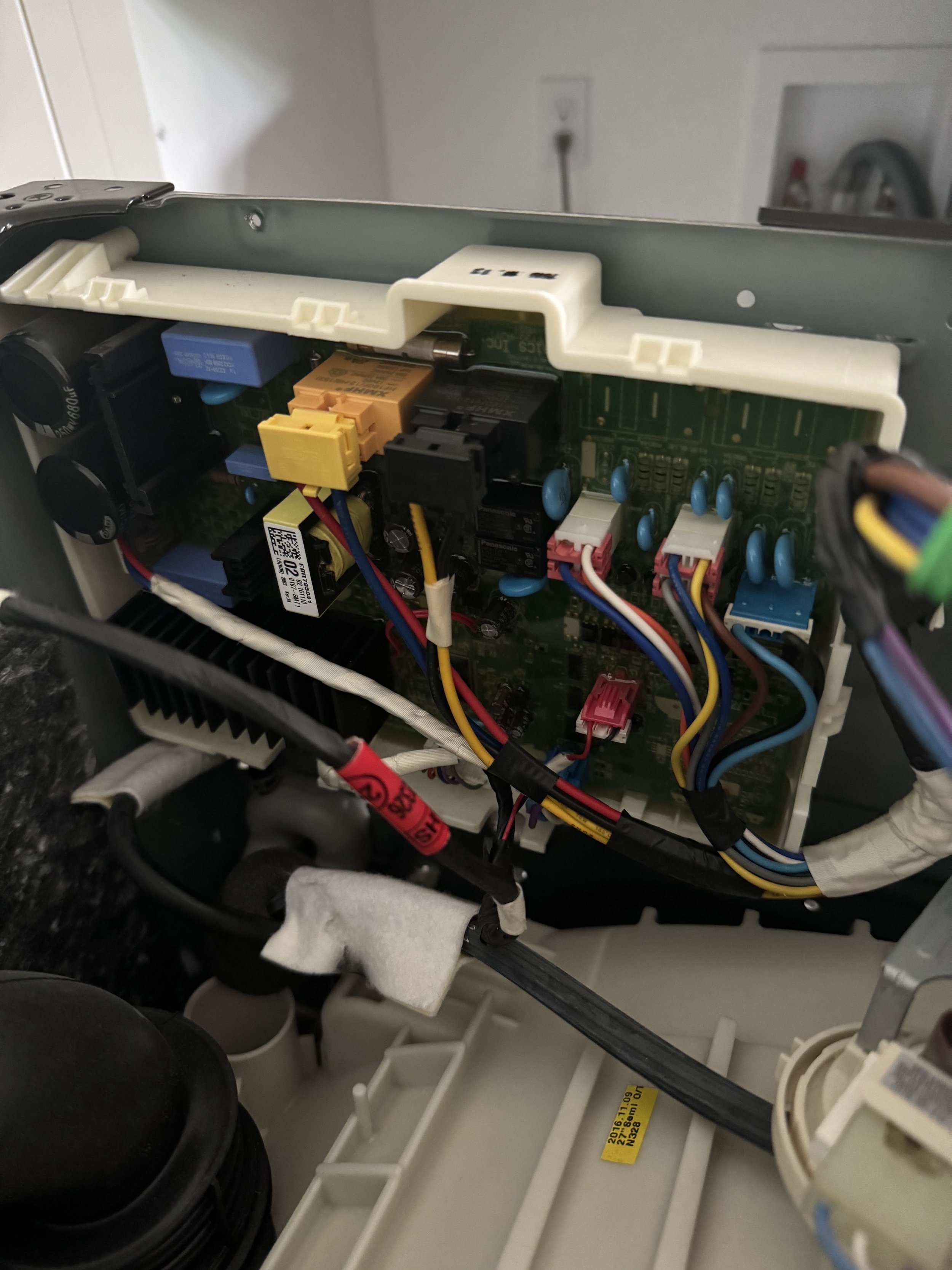 Reconnecting a wiring harness to an appliance control board