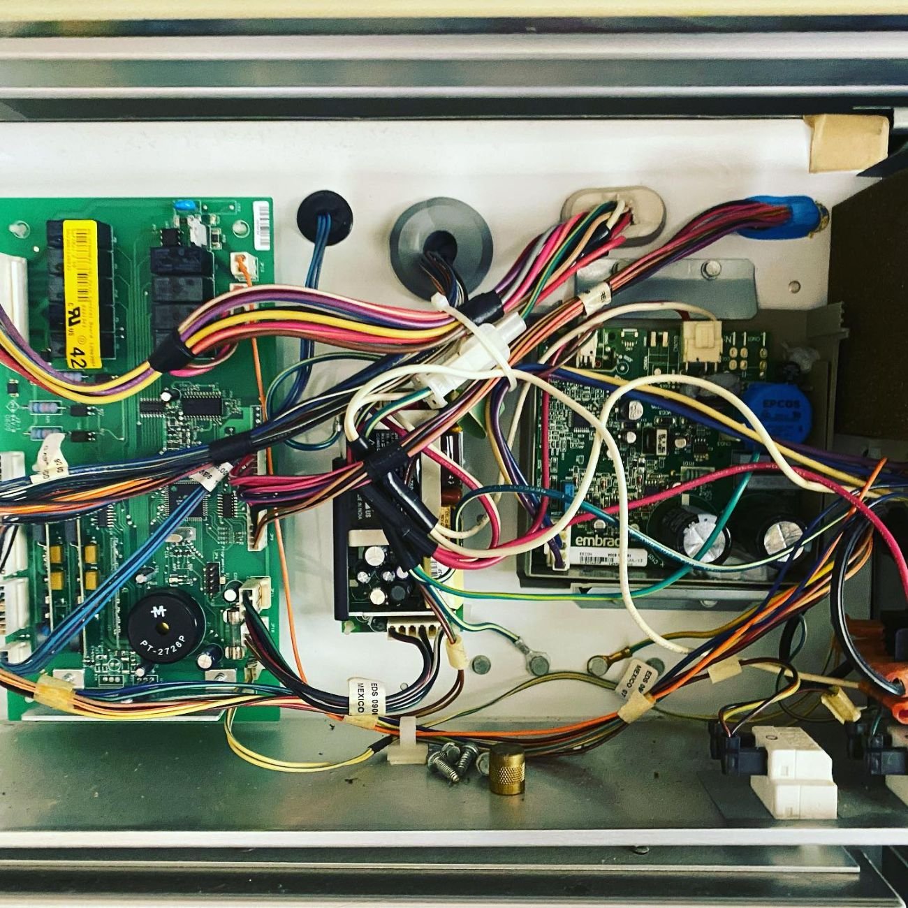 Appliance control board and wiring harness