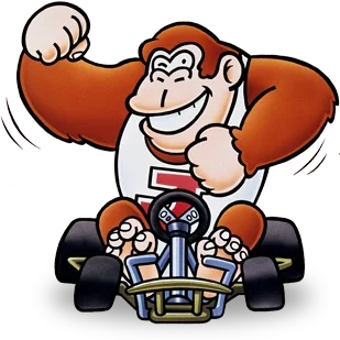 Donkey Kong Jr. in Super Mario Kart