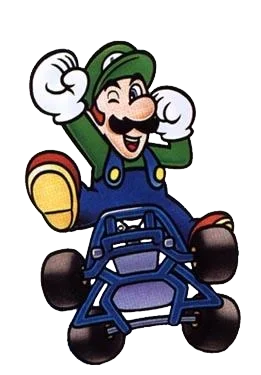 Luigi in Super Mario Kart
