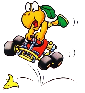 Koopa Troopa in Super Mario Kart