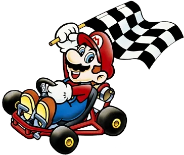 Mario in Super Mario Kart