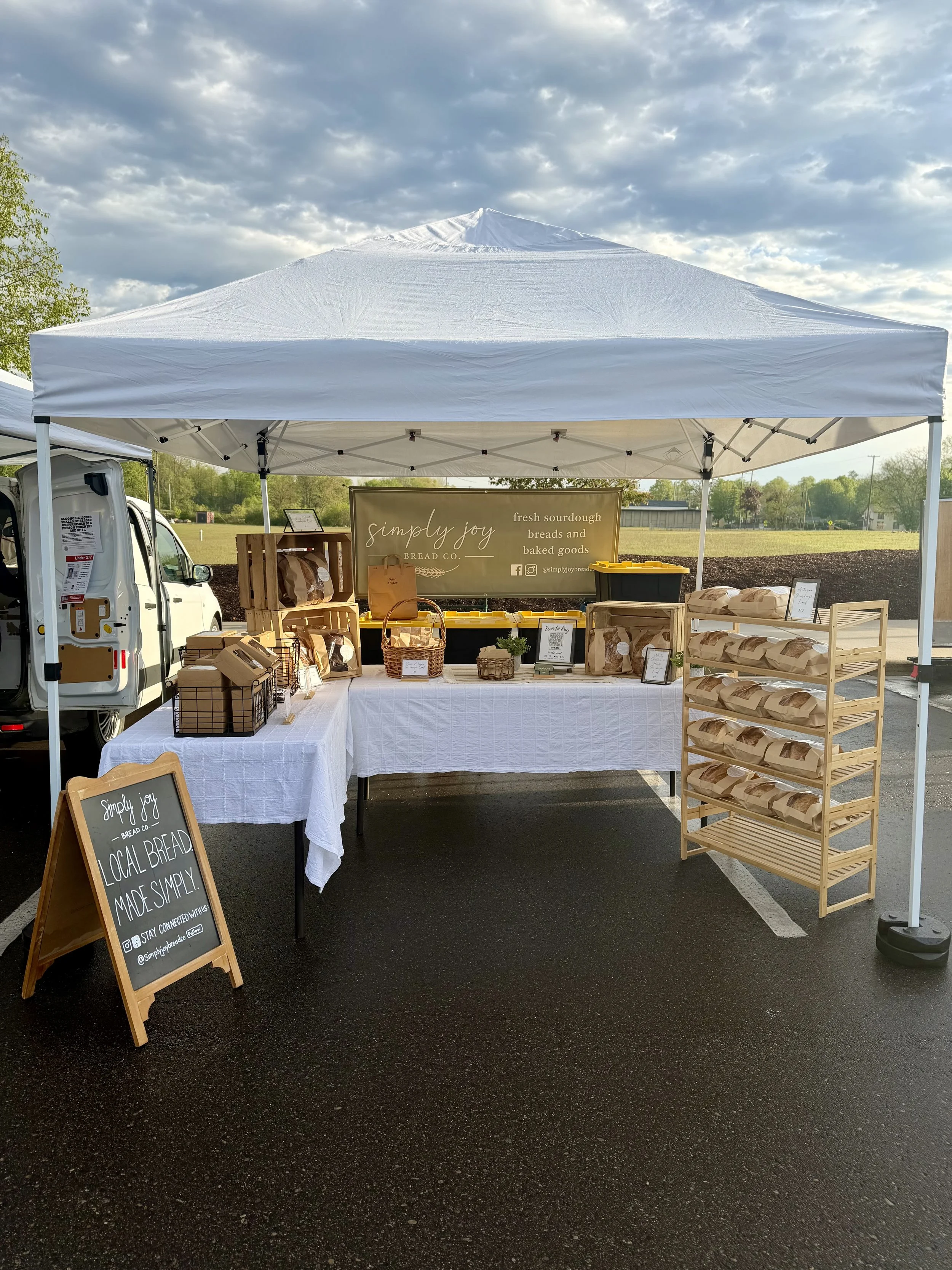 Freshly baked sourdough from Simply Joy Bread Co