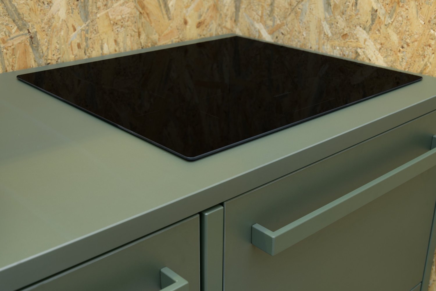 Detail van een KEUK keuken in Oneindig groen