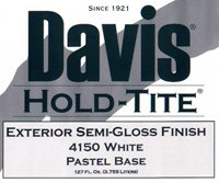 Hold-tite acrylic semi gloss latex house and trim paint label