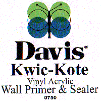 Davis Kwic-Kote wall primer and sealer label