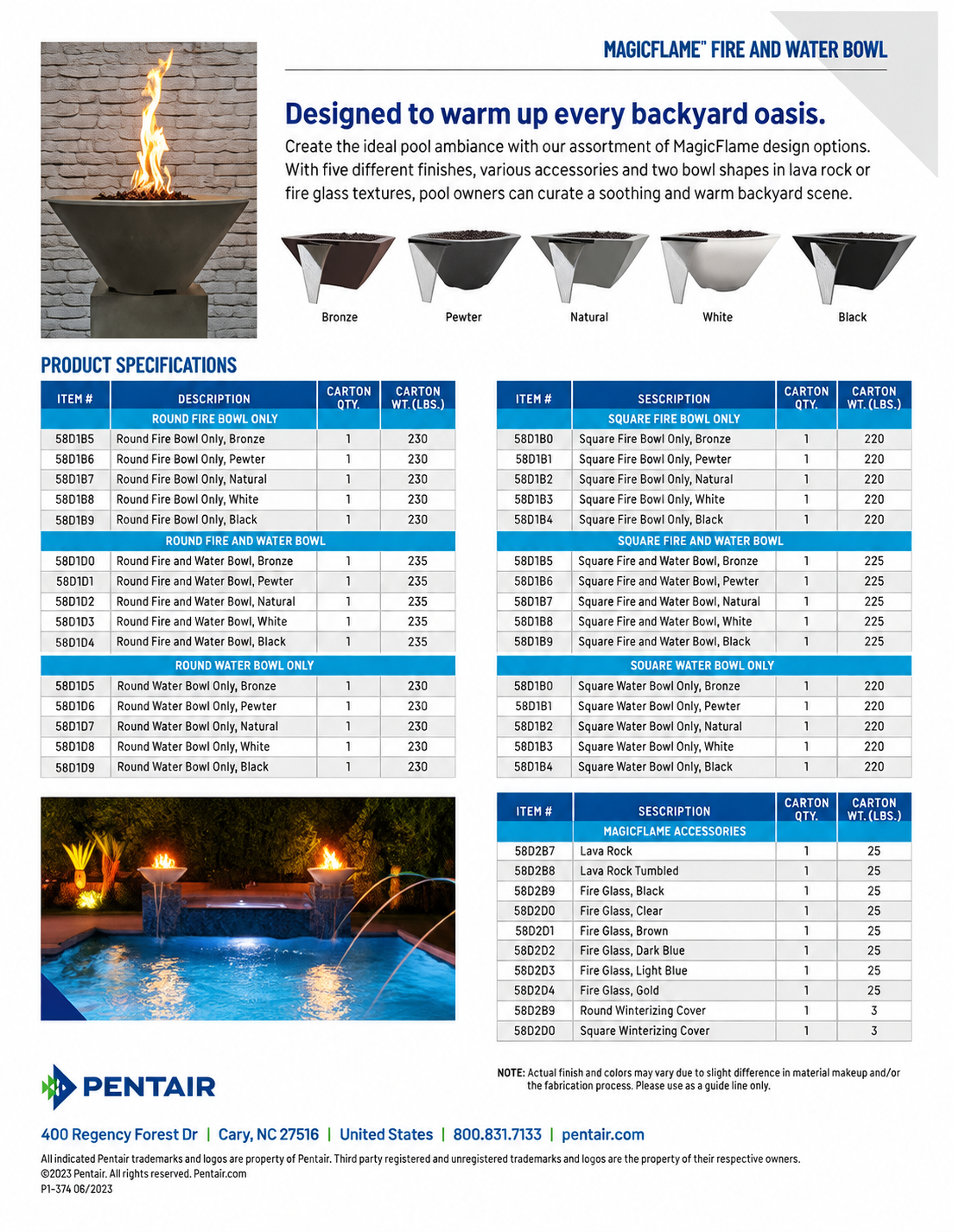 MagicFlame Fire and Water Bowl brochure page 2