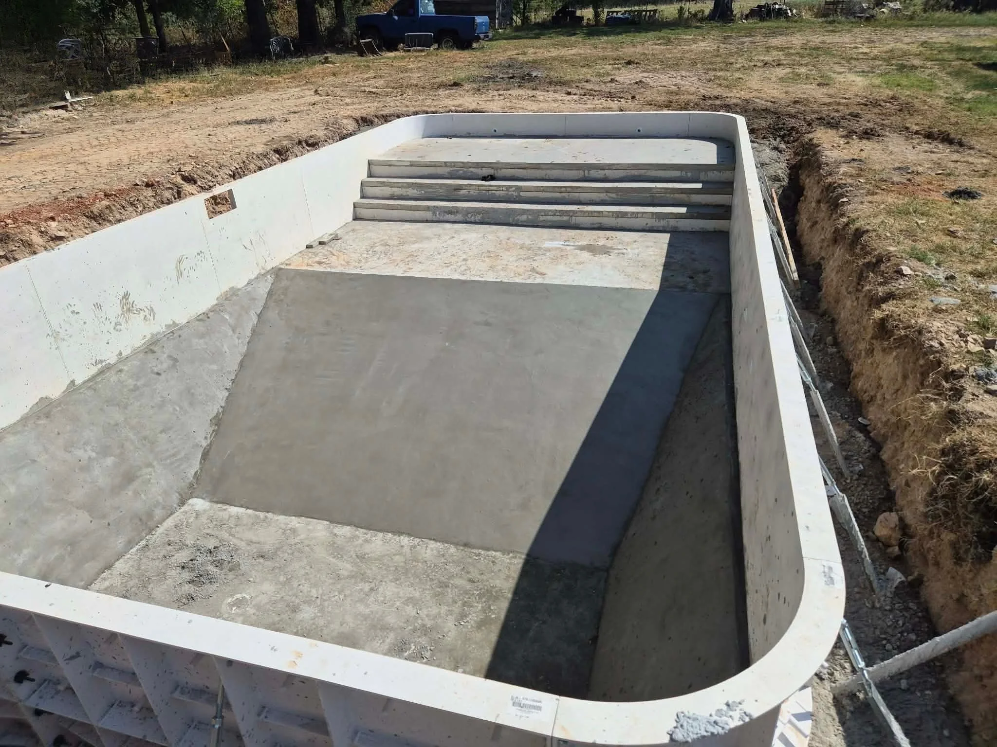 Pool deck preparation