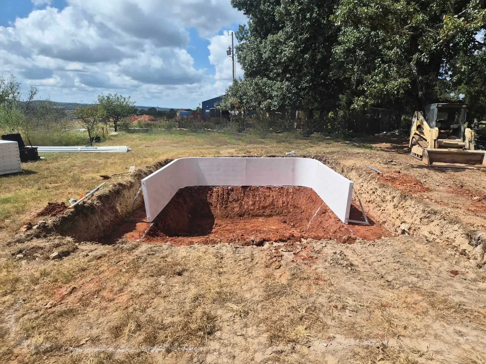 Pool installation taking shape