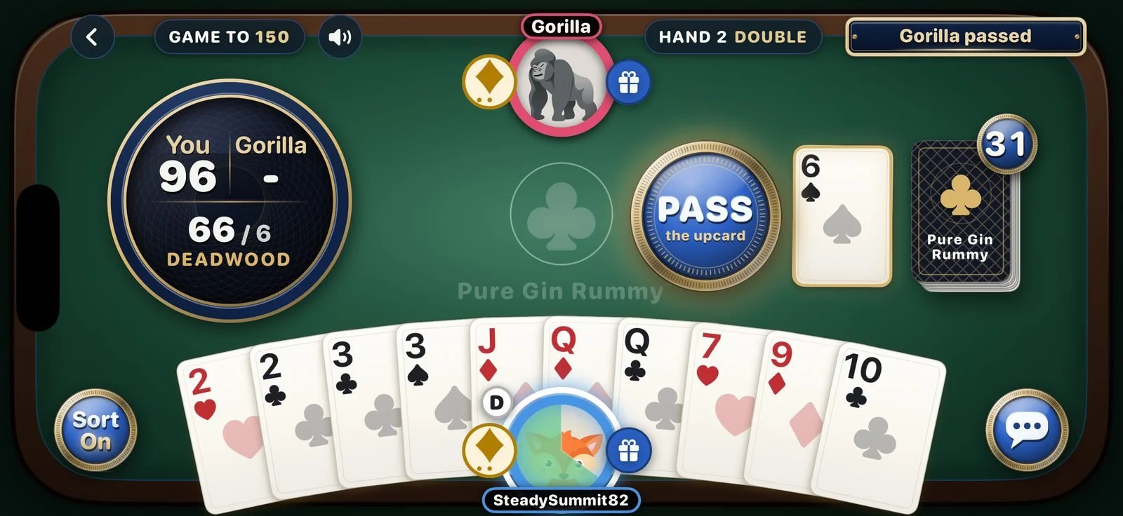 Oklahoma Gin, where the first card sets the knock