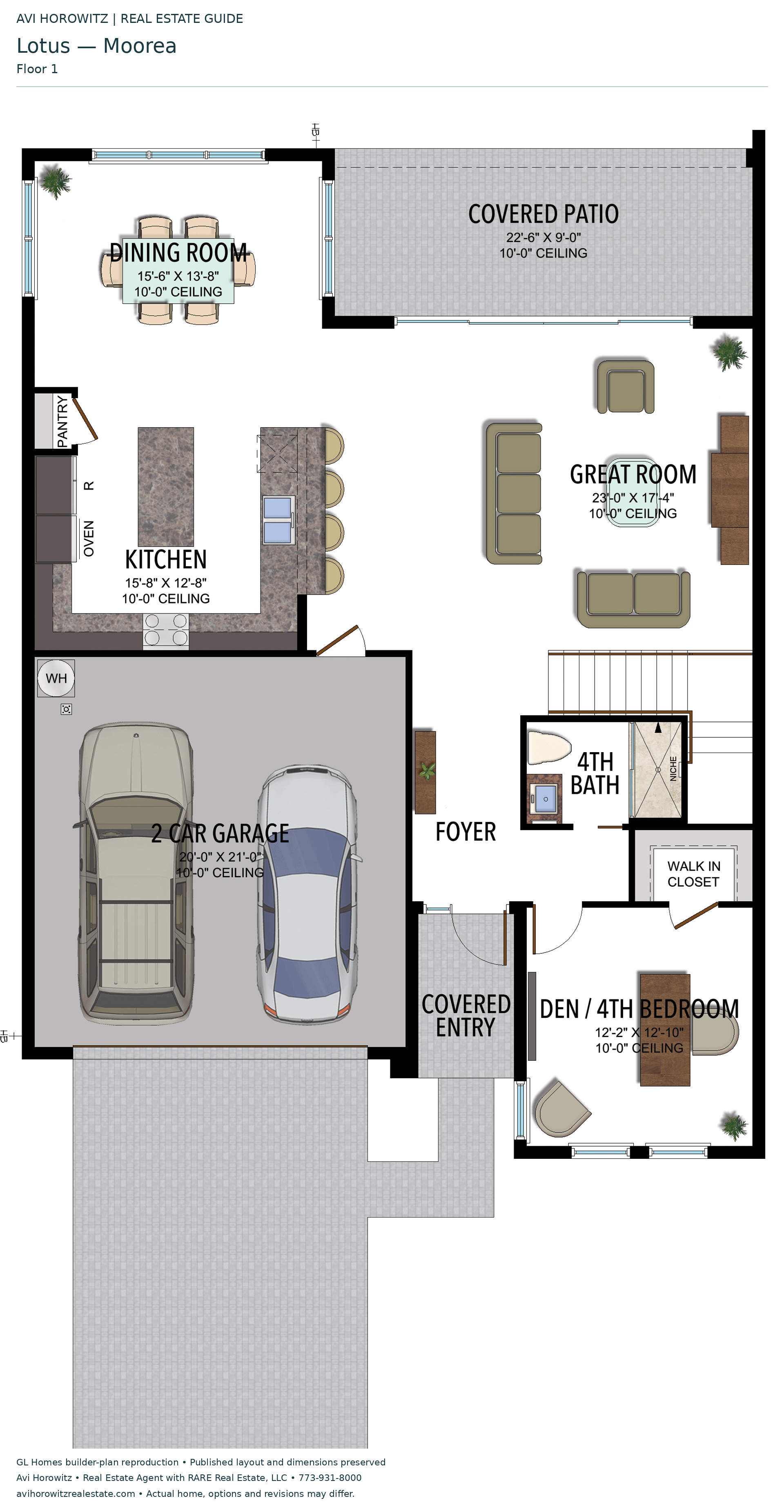 Lotus Moorea — floor 1; historical floor-plan reference