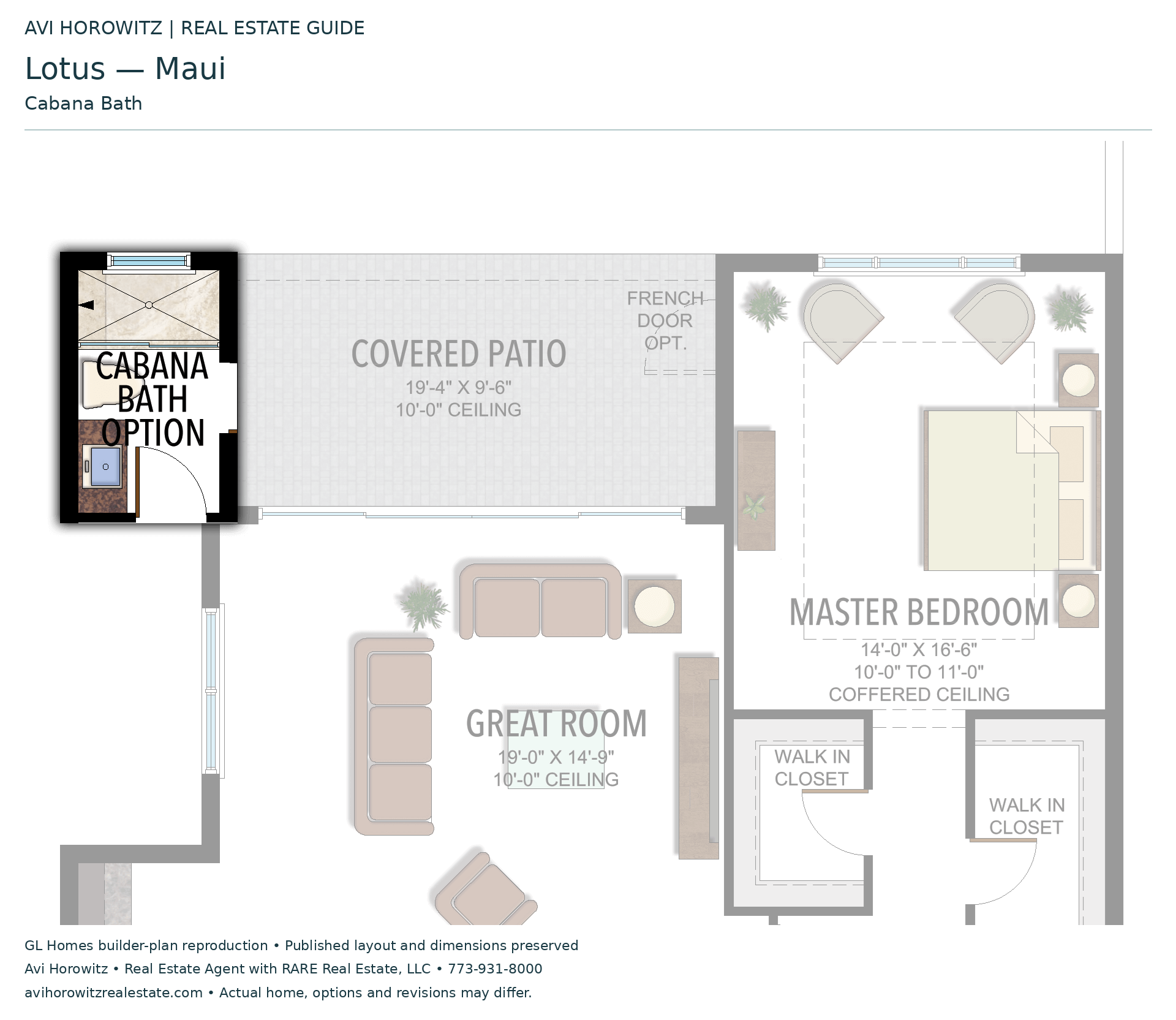 Lotus Maui: Cabana Bath — Historical option or elevation