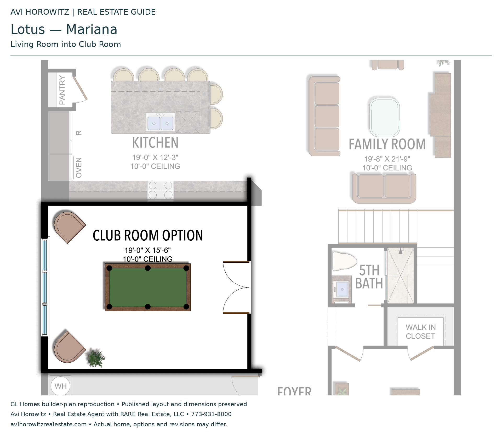 Lotus Mariana: Living Room into Club Room — Historical option or elevation