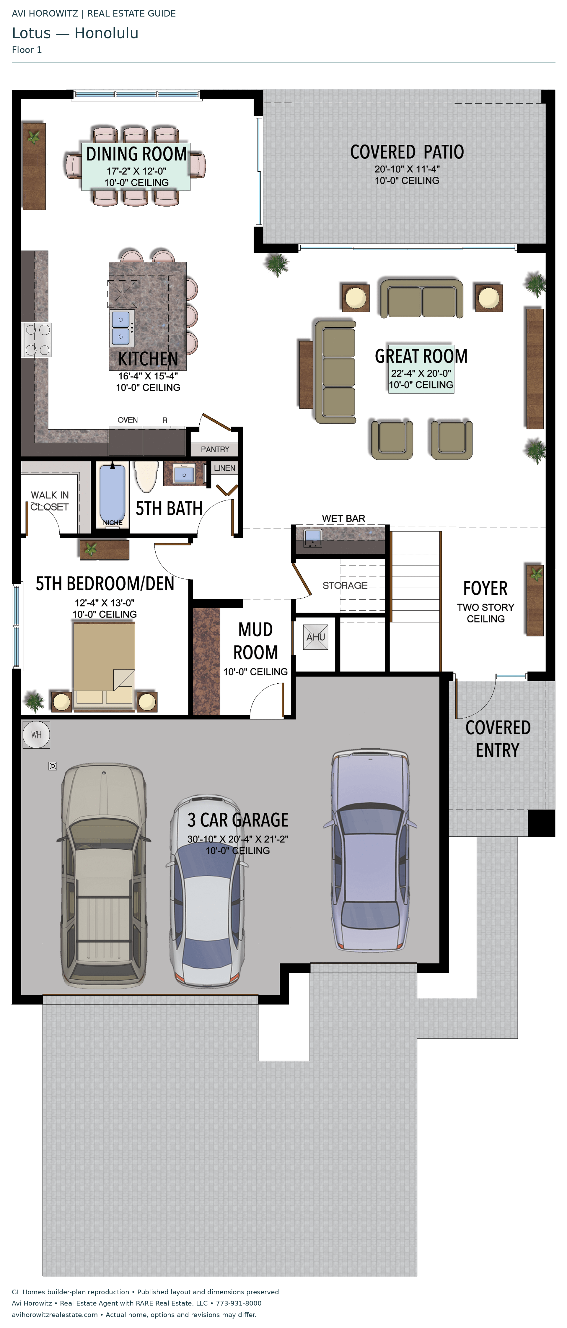 Lotus Honolulu — floor 1; historical floor-plan reference