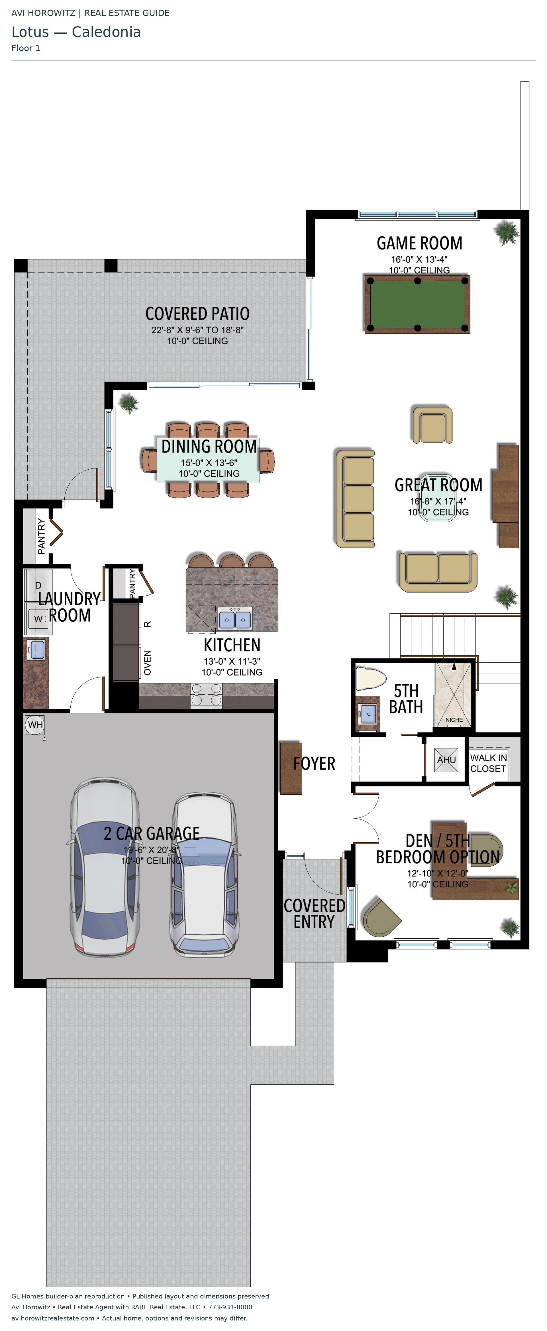 Lotus Caledonia — floor 1; historical floor-plan reference
