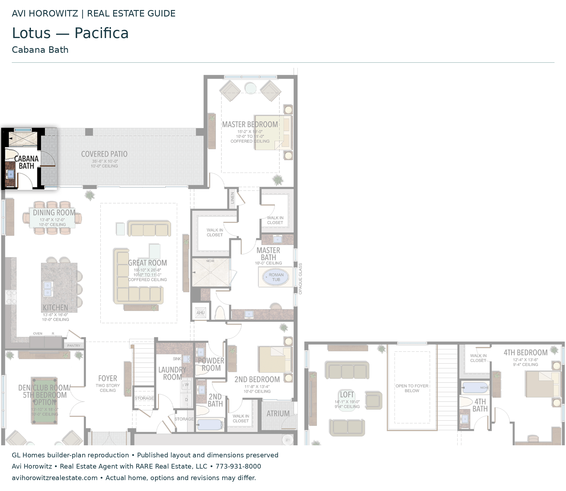 Lotus Pacifica: Cabana Bath — Historical option or elevation