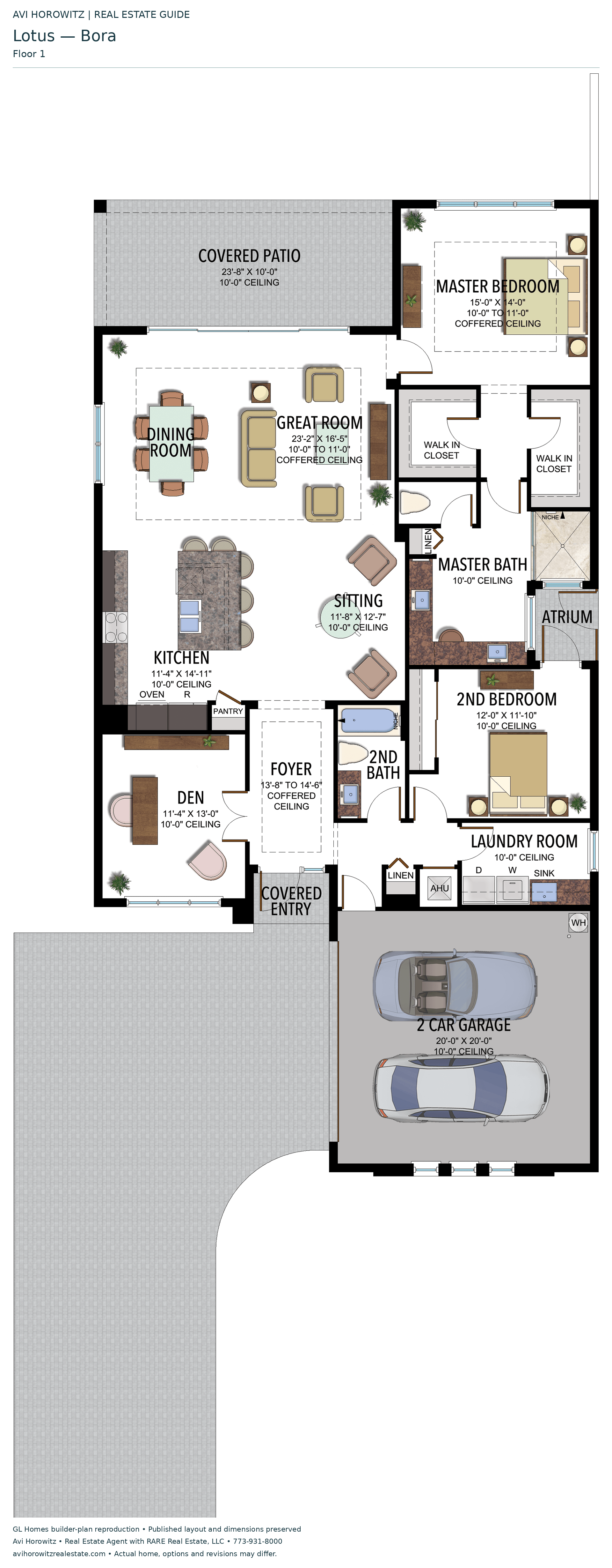 Lotus Bora — floor 1; historical floor-plan reference