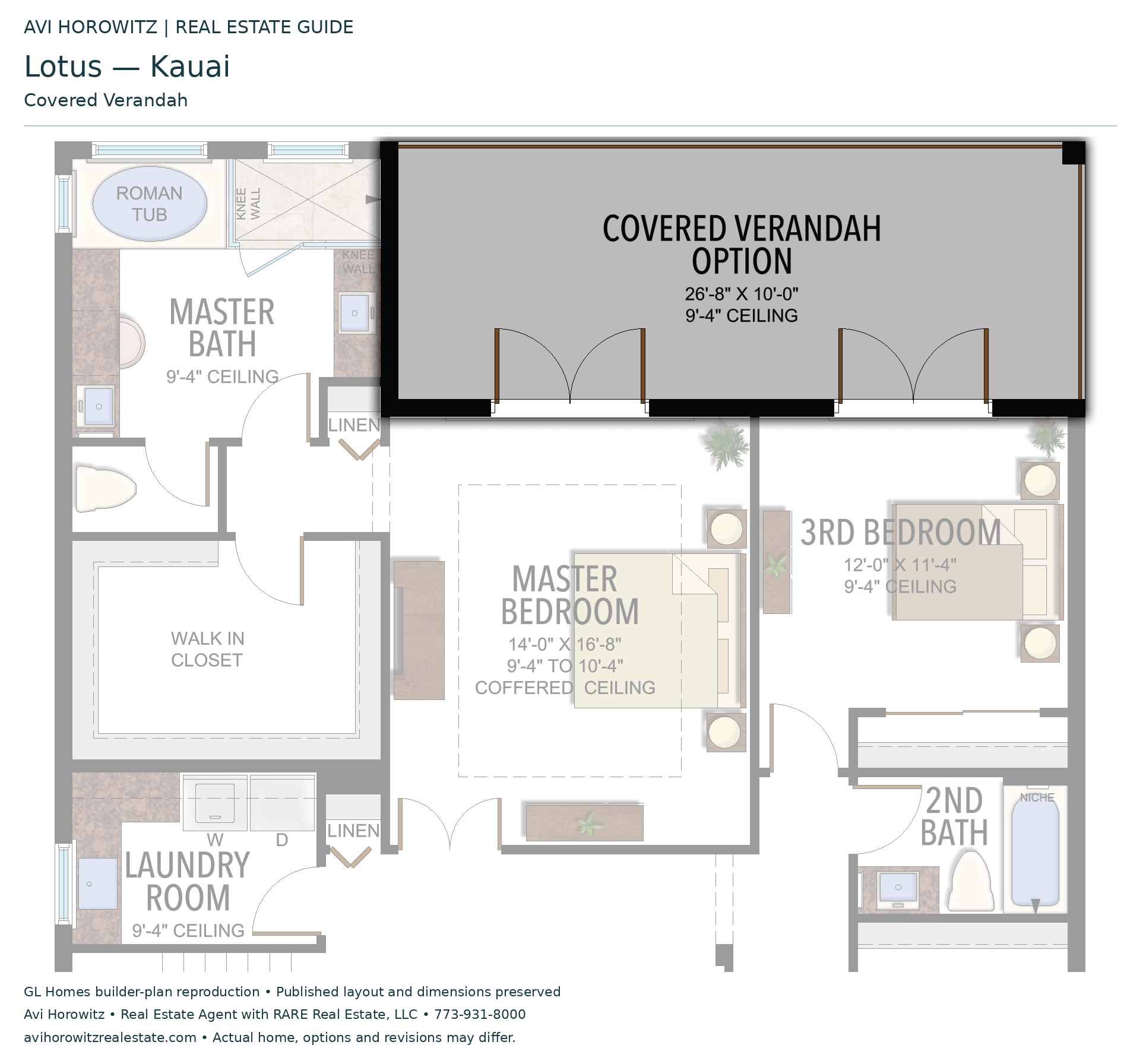 Lotus Kauai: Covered Verandah — Historical option or elevation