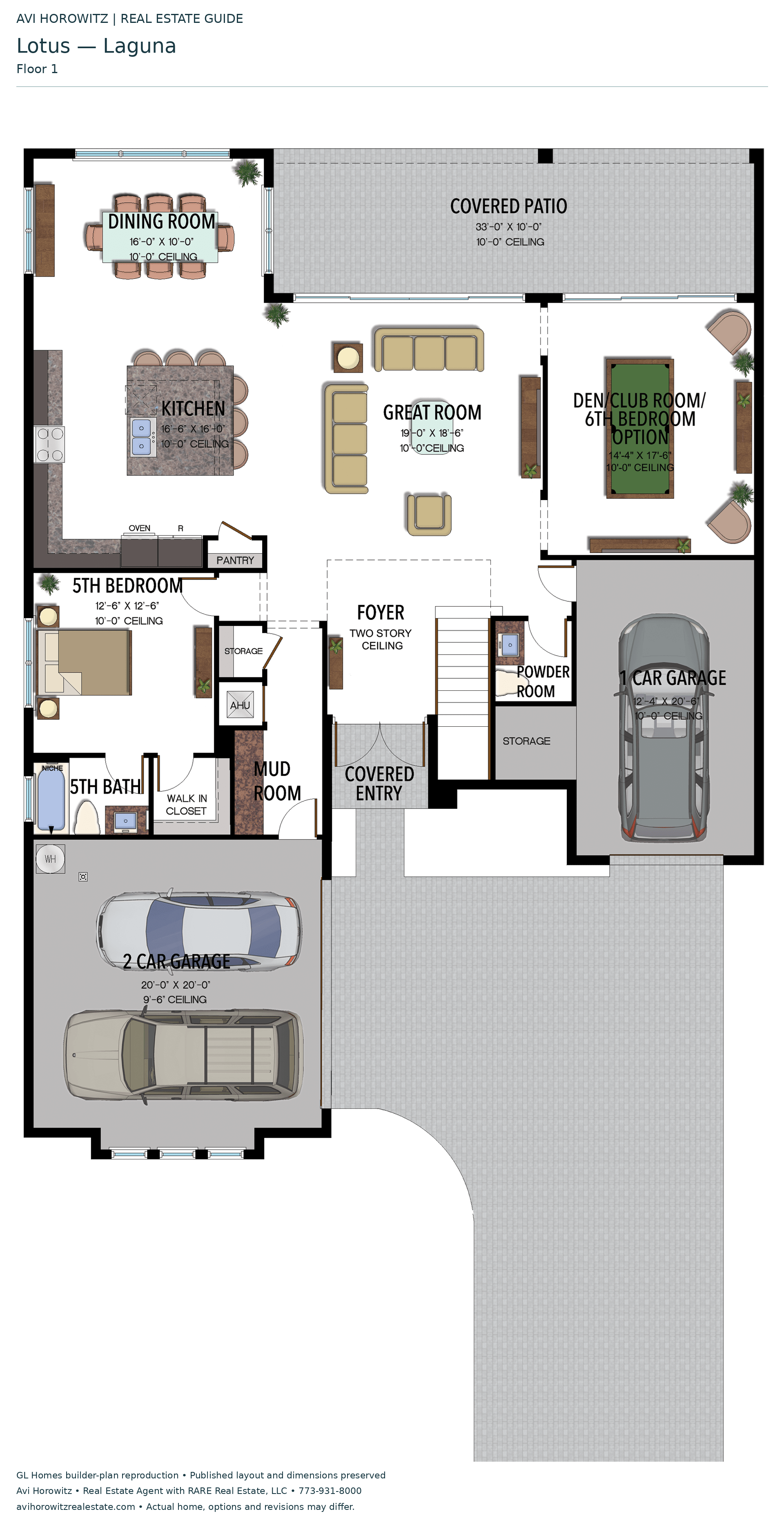 Lotus Laguna — floor 1; historical floor-plan reference