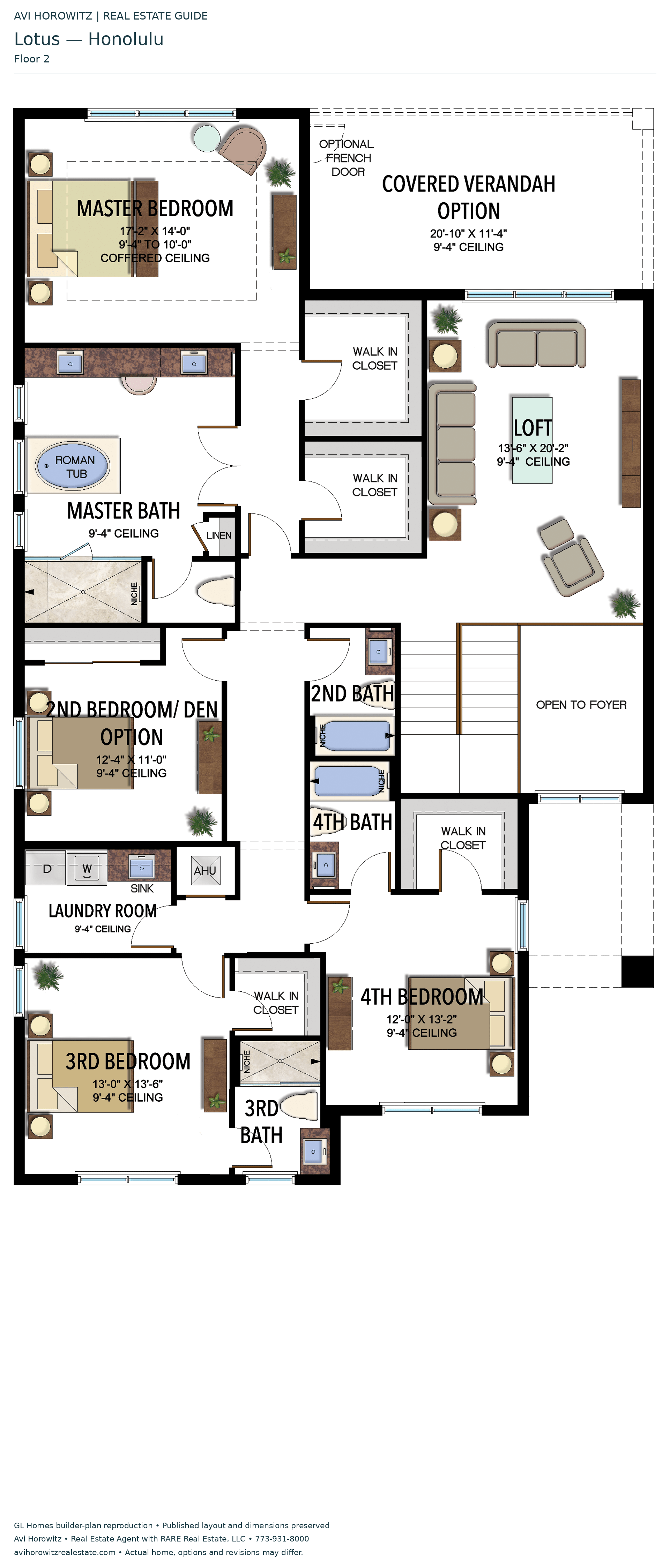 Lotus Honolulu — floor 2; historical floor-plan reference