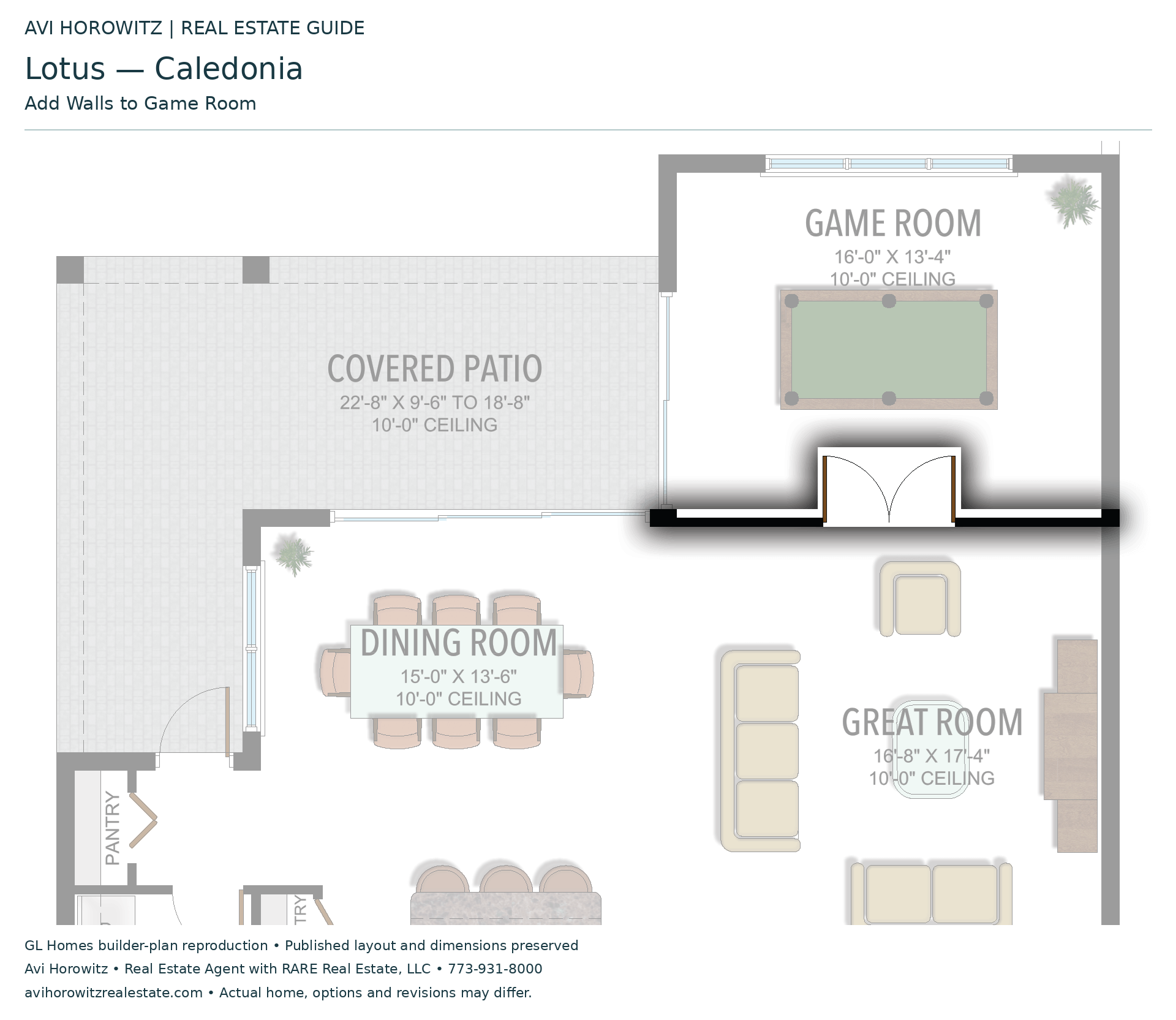 Lotus Caledonia: Add Walls to Game Room — Historical option or elevation