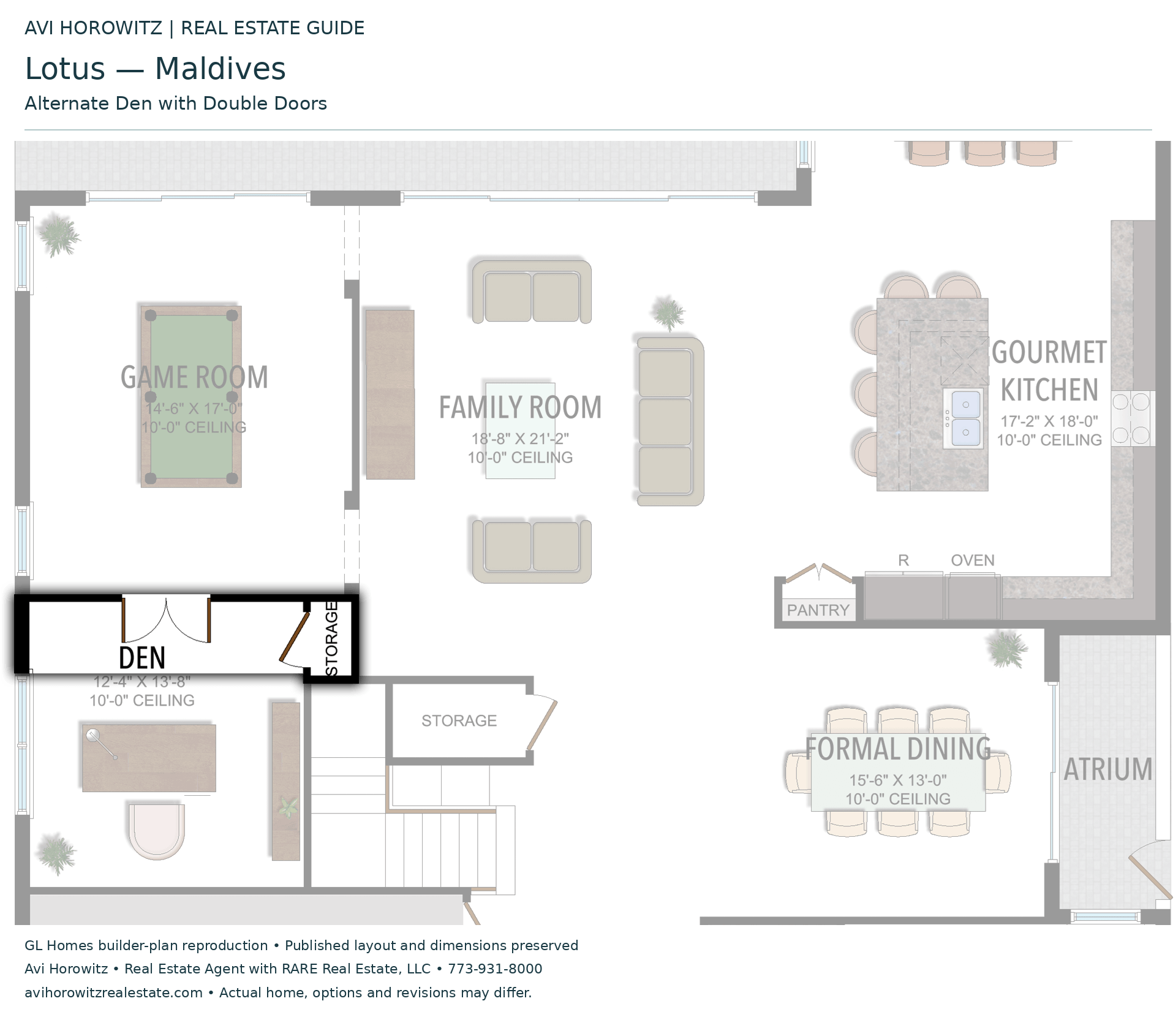 Lotus Maldives: Alternate Den with Double Doors — Historical option or elevation