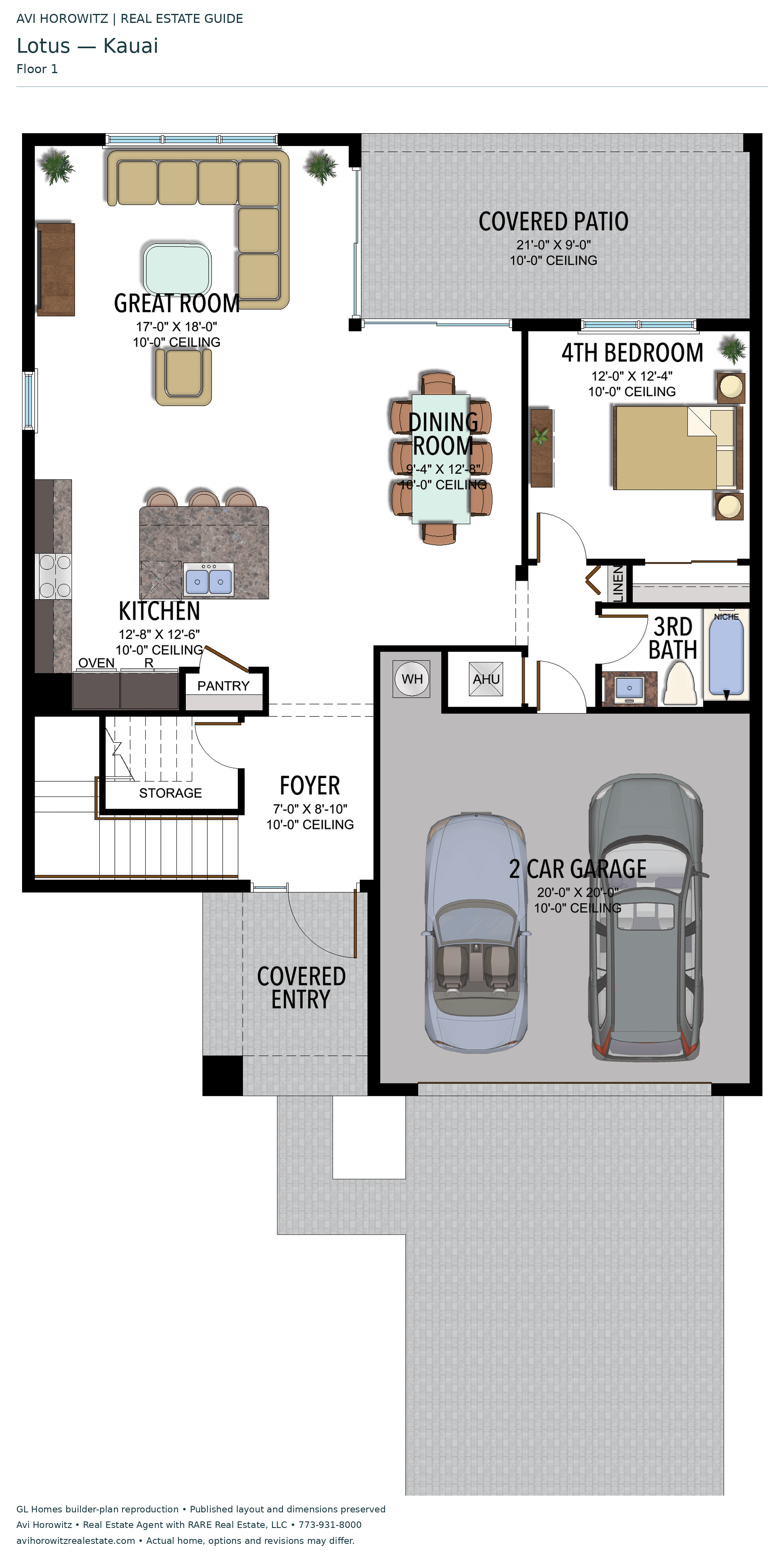 Lotus Kauai — floor 1; historical floor-plan reference
