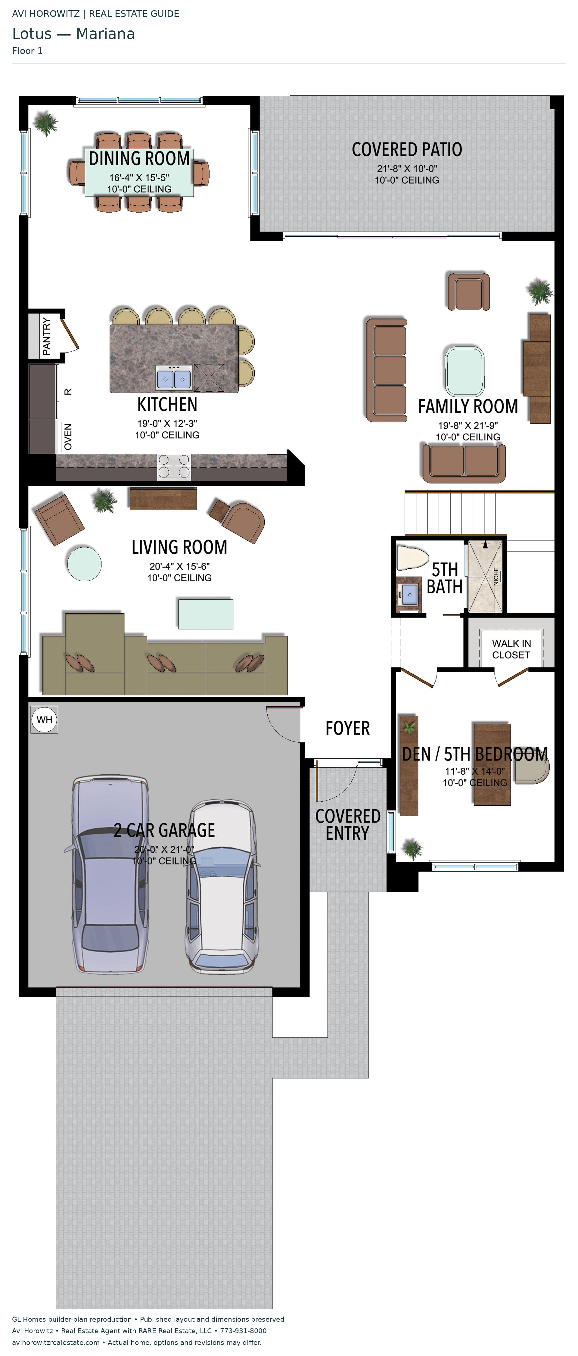 Lotus Mariana — floor 1; historical floor-plan reference
