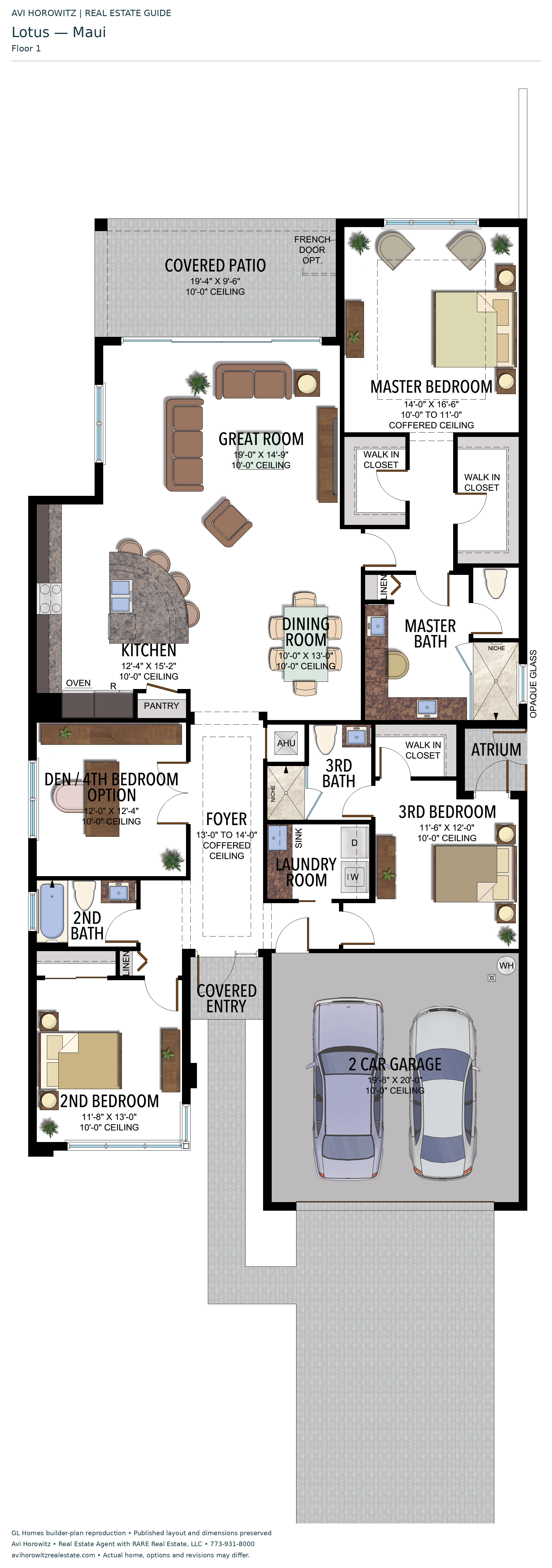Lotus Maui — floor 1; historical floor-plan reference
