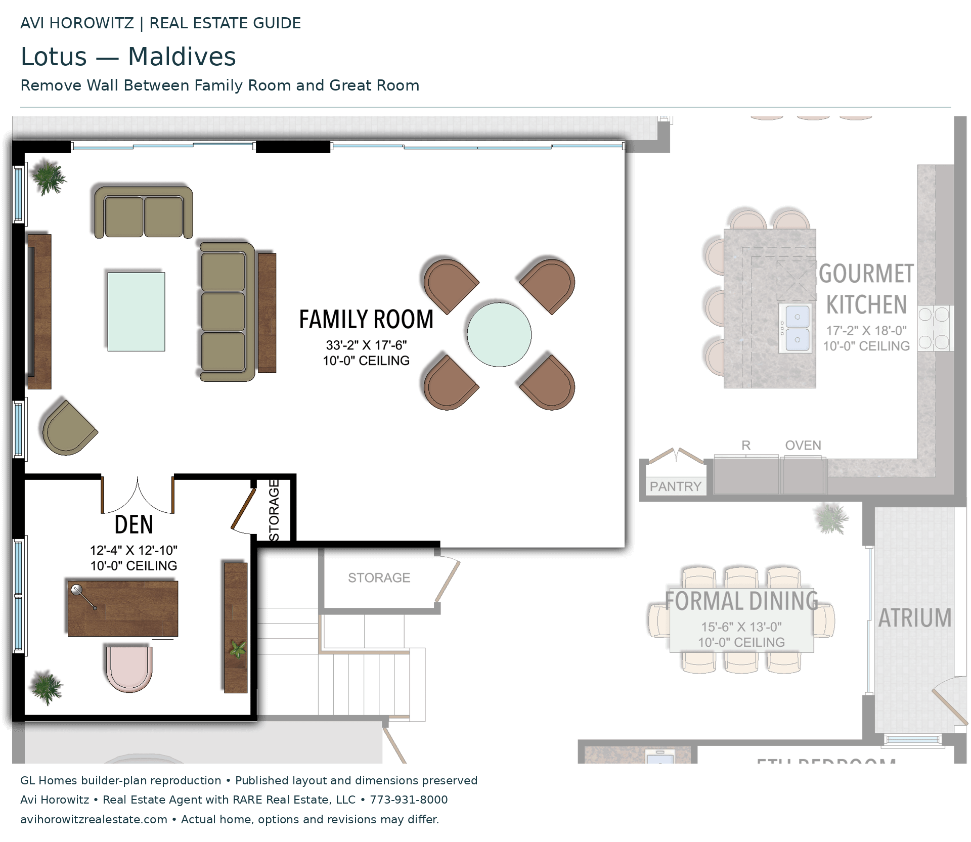 Lotus Maldives: Remove Wall Between Family Room and Great Room — Historical option or elevation
