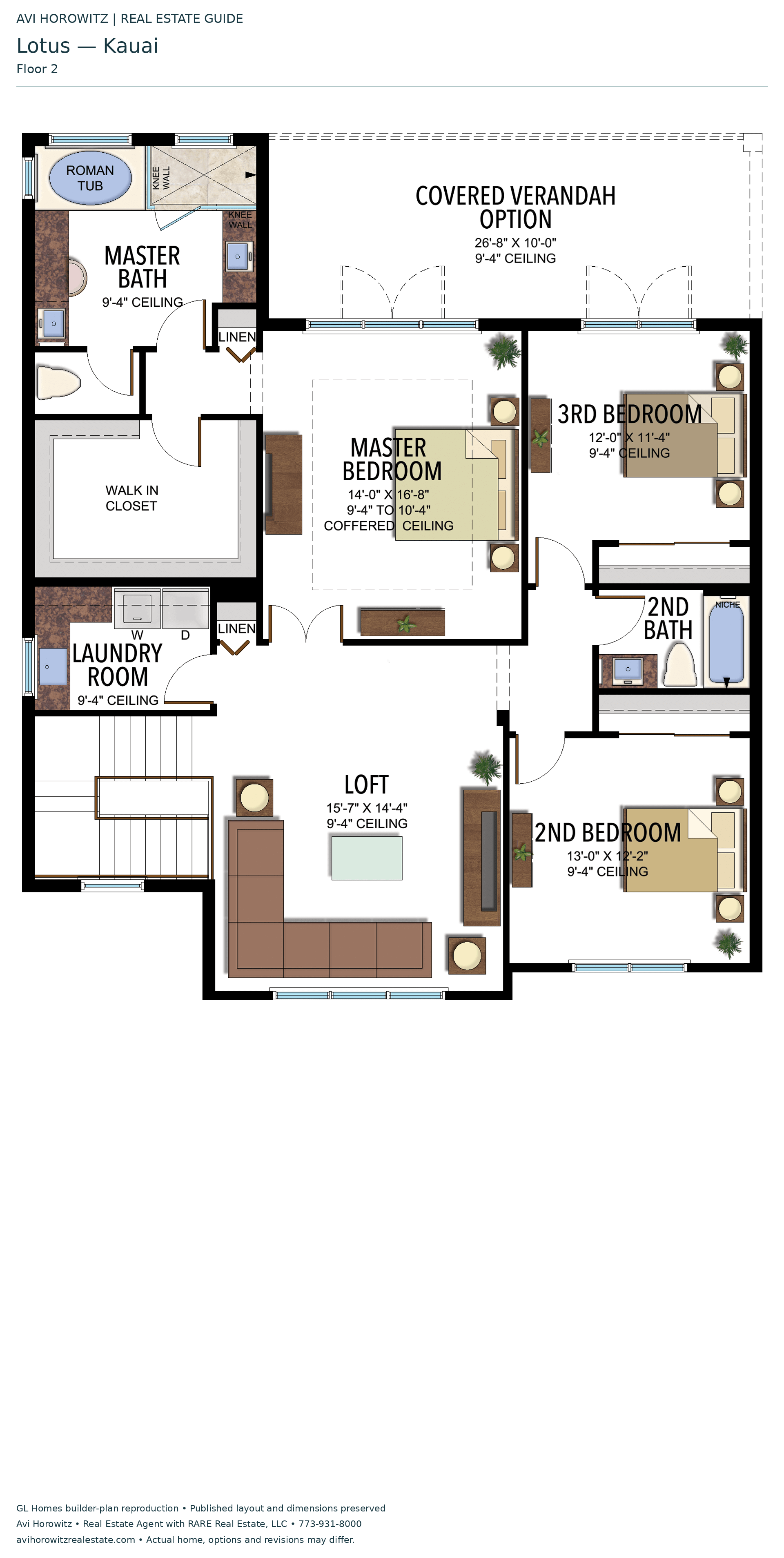 Lotus Kauai — floor 2; historical floor-plan reference