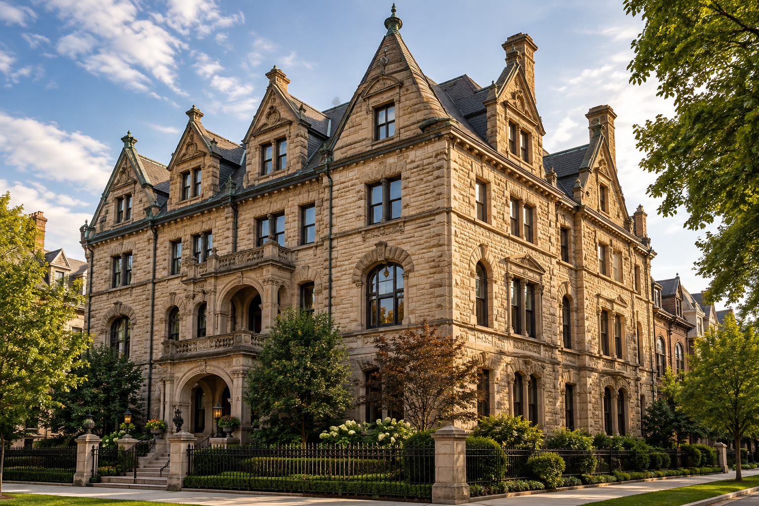 Illustrative historic stone property