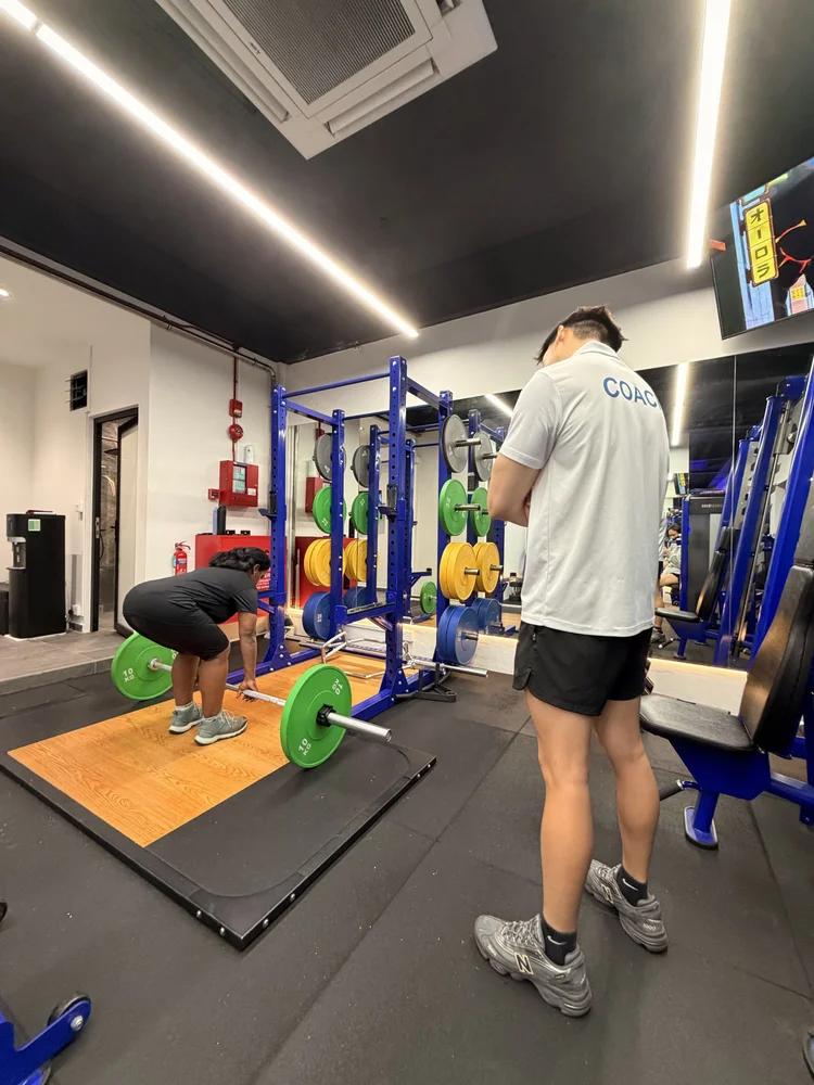 PT Eugene Ong coaching at Homeground Gym Clementi
