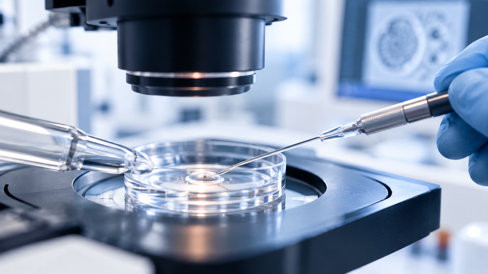 Fertilización in vitro en laboratorio