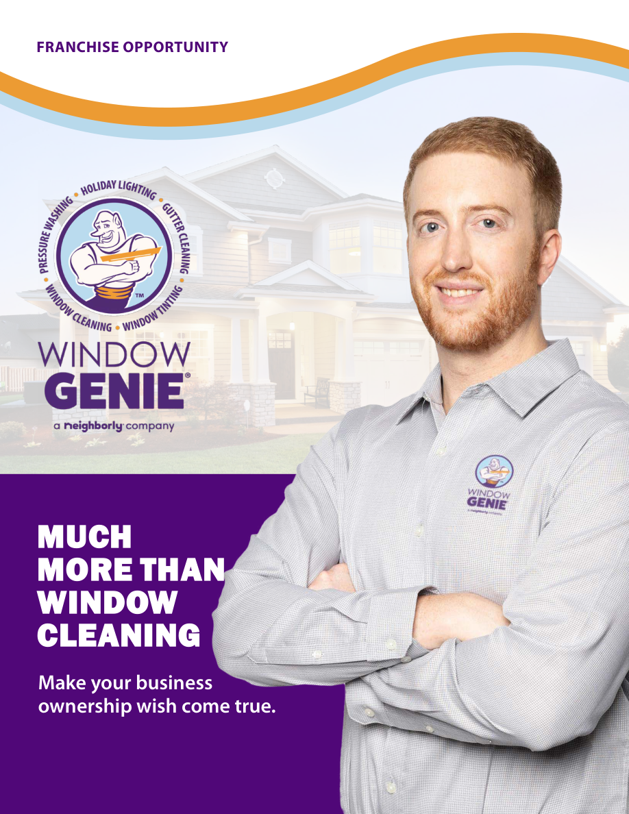 Official Window Genie brand imagery supplied to VINMUR