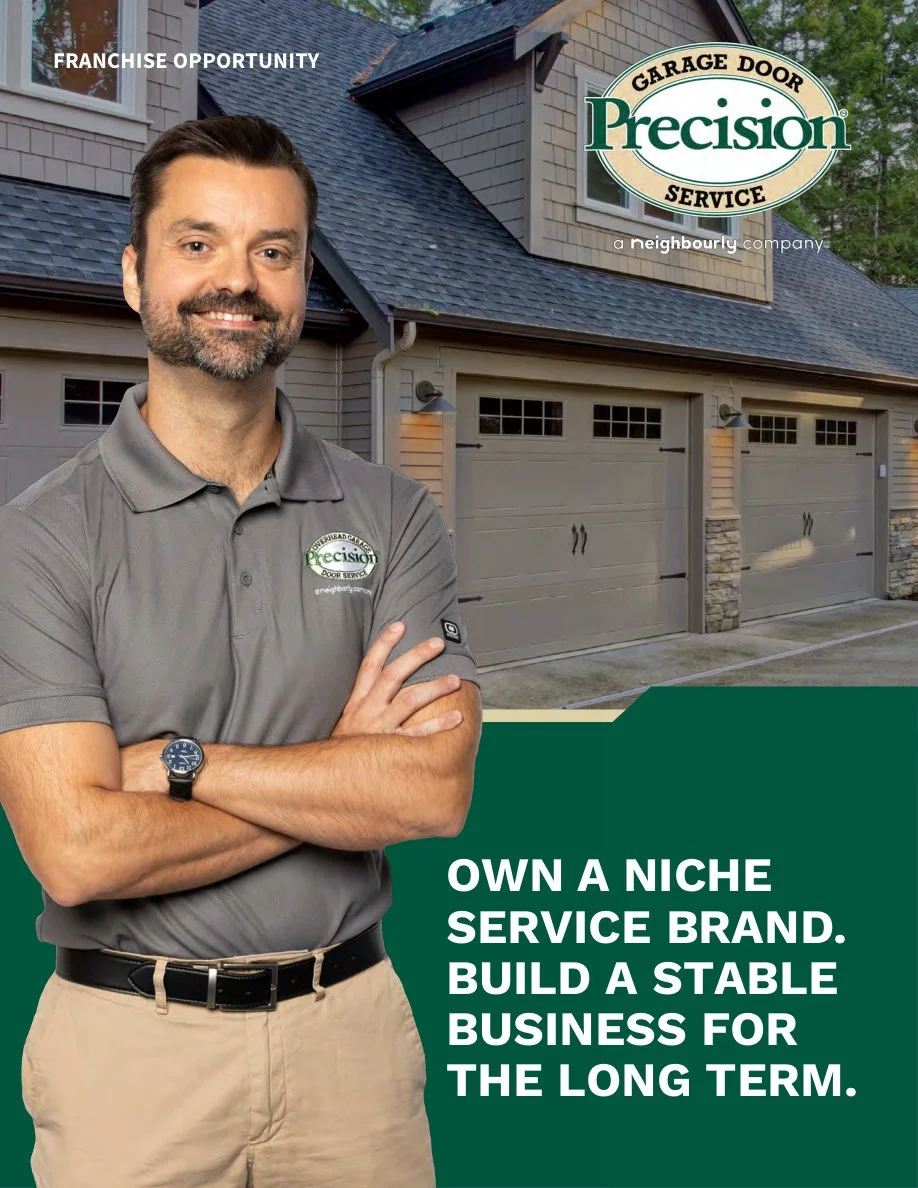 Official Precision Garage Door Service brand imagery supplied to VINMUR