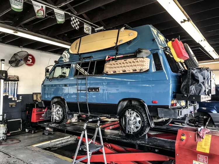 Penny after restoration as a two-wheel-drive Westfalia camper