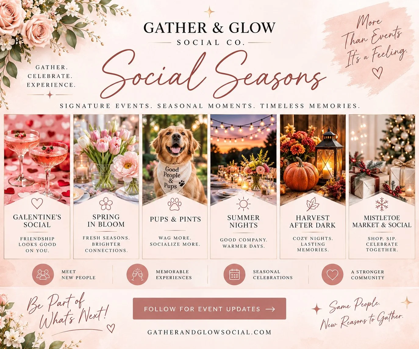 Gather & Glow Social Seasons seasonal experience collection