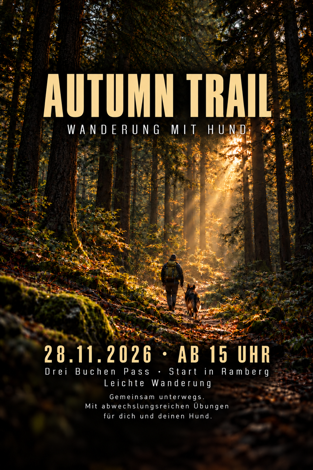 Autumn Trail – Wanderung mit Hund am Drei Buchen Pass
