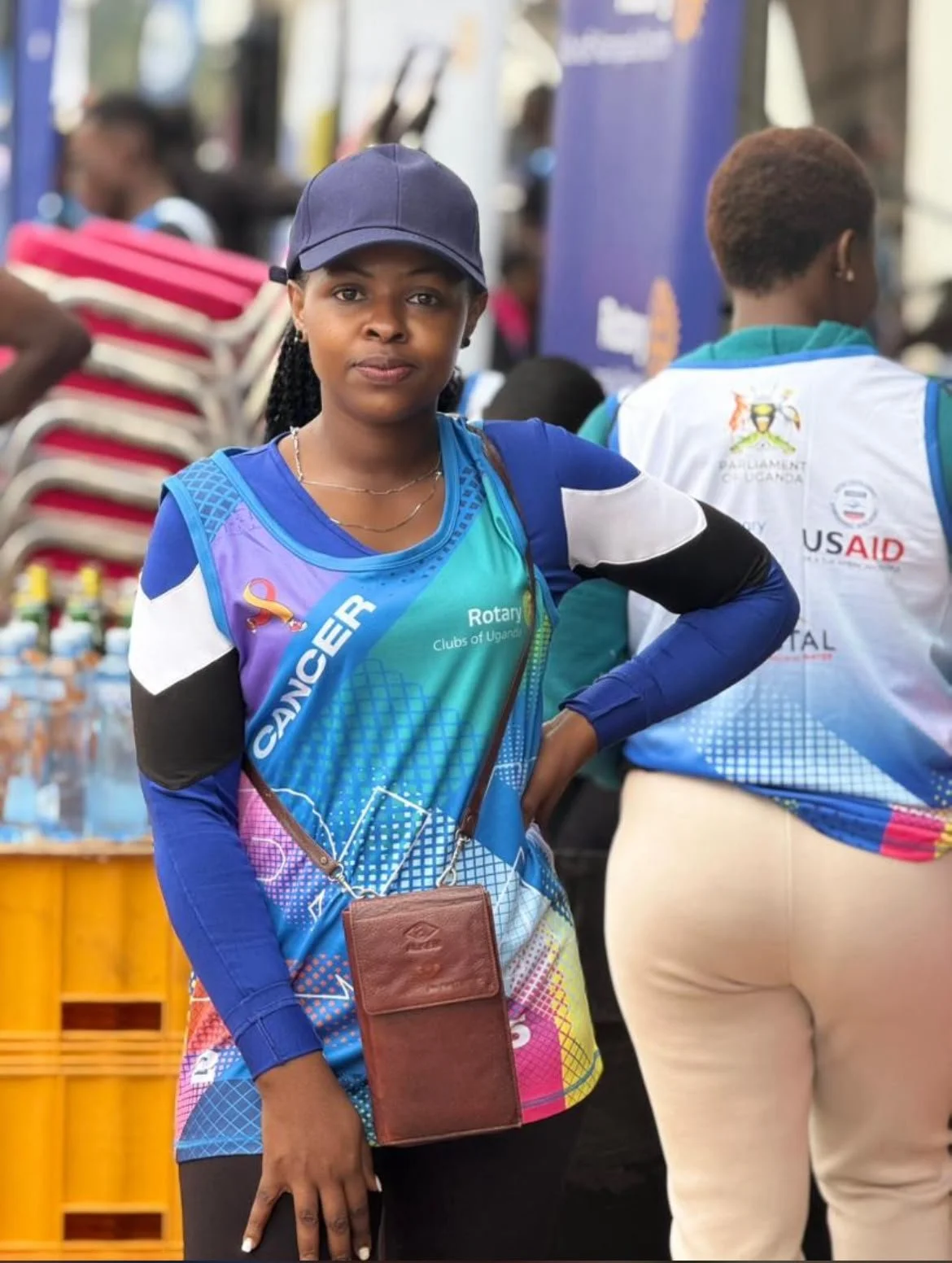 Janet Kaakyo in sportswear