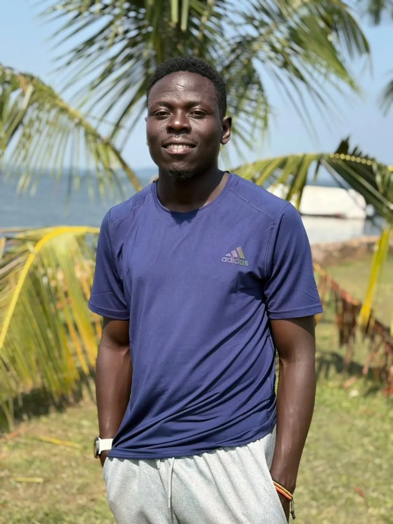 Johnson Businge in sportswear