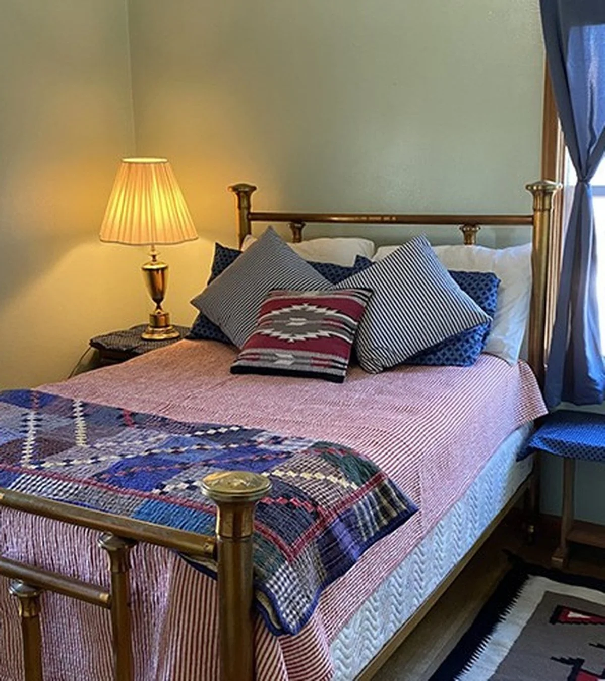 A bedroom inside Cow Camp