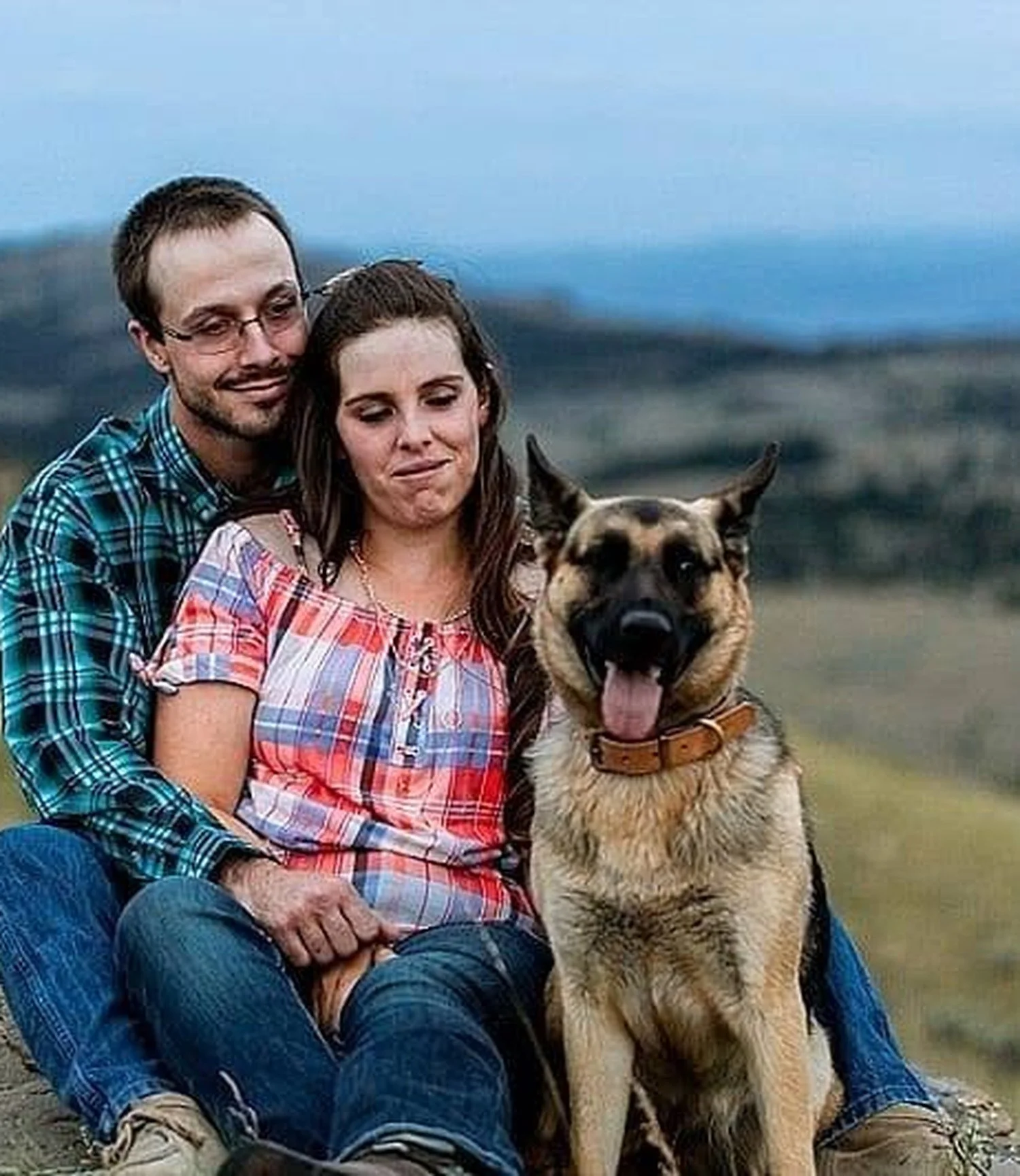 Mary and Dustin on the Leffingwell ranch