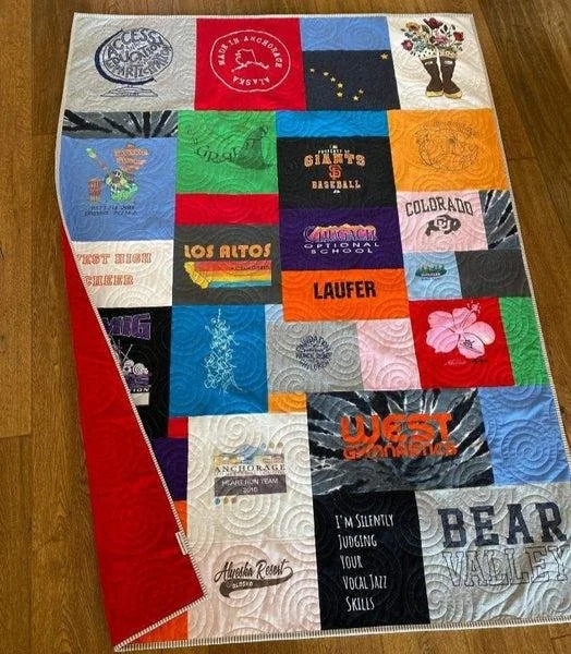 Mosaic T-Shirt Quilt Layout