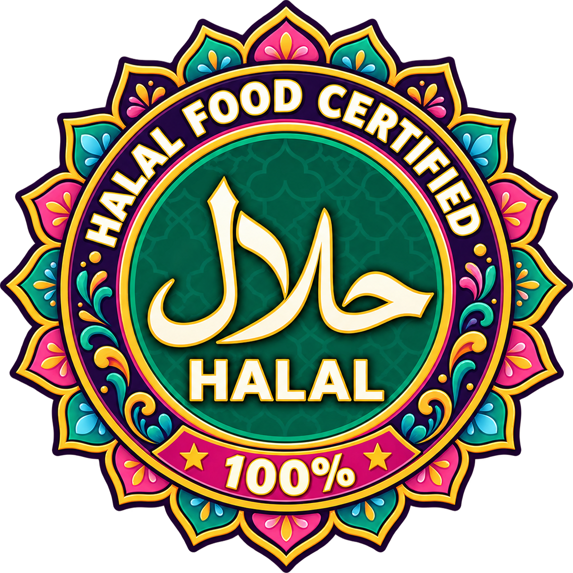 100% Halal Certified