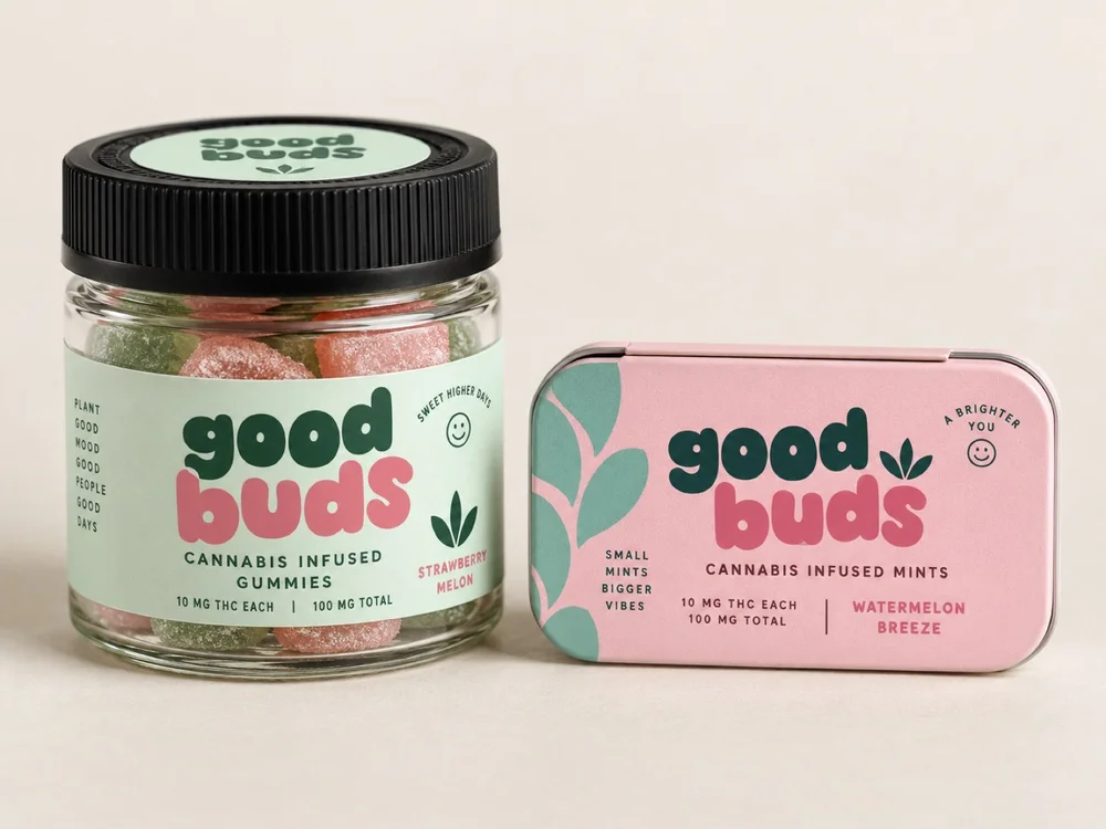 Edibles jar with child-resistant lid and slide tin